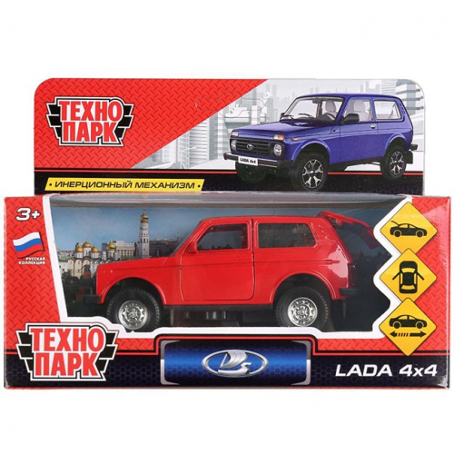 Модель LADA4X4-RD LADA 4х4 красный Технопарк  в коробке в Нижнем Новгороде