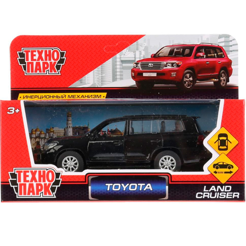 Модель CRUISER-BK Toyota Lsnd Cruiser черный Технопарк  в коробке в Нижнем Новгороде
