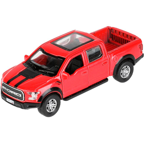 Модель F150RAP-12-RD FORD F150 RAPTOR 12 см, двери, багаж, инерц, красный Технопарк в коробке в Нижнем Новгороде