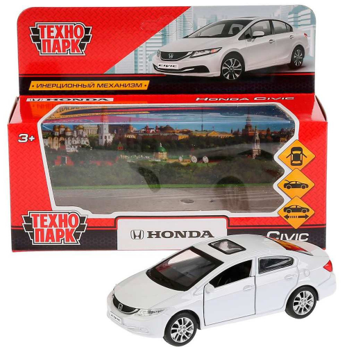 Модель CIVIC-WT HONDA CIVIC белый Технопарк  в коробке в Нижнем Новгороде