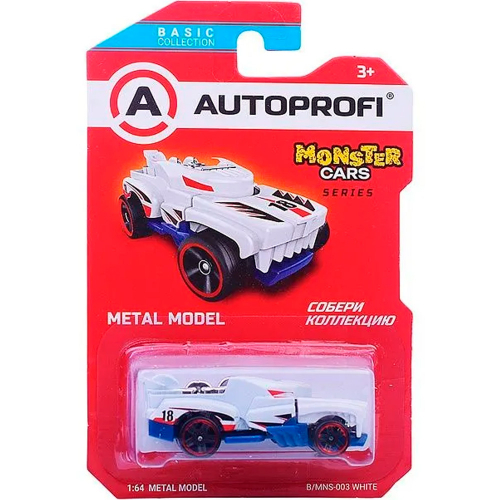 Модель 1:64 Серия MONSTER CARS белый B/MNS-003 WHITE в Нижнем Новгороде