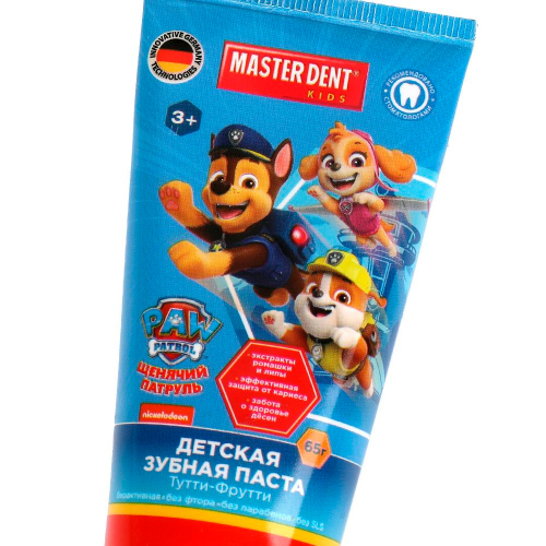 Зубная паста Щенячий Патруль тутти-фрутти, 65 г MASTER DENT 122180-SCH в Нижнем Новгороде