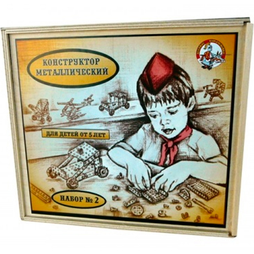 Конструктор металл №2 981 в дерев. упак. /20/ в Нижнем Новгороде