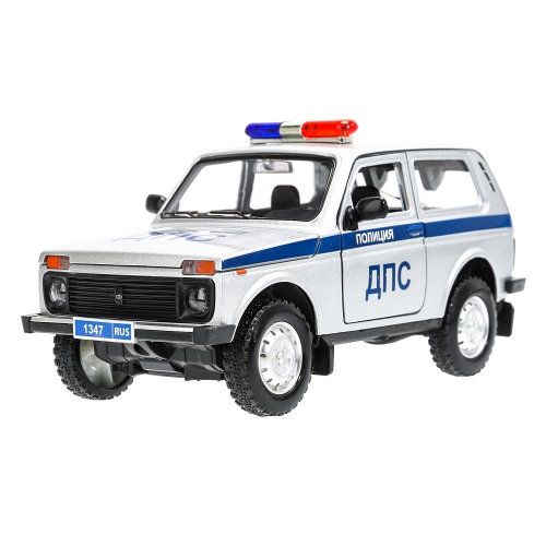 Модель FY2408P LADA lada 4x4, 18.5 см ПОЛИЦИЯ серый Технопарк в Нижнем Новгороде