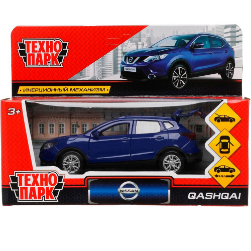 Модель QASHQAI-BU Nissan QASHQAI Синий Технопарк  в коробке в Нижнем Новгороде