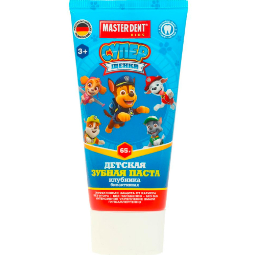 Зубная паста для детей Супер щенки, клубника, 65г MASTER DENT 112507-SD в Нижнем Новгороде