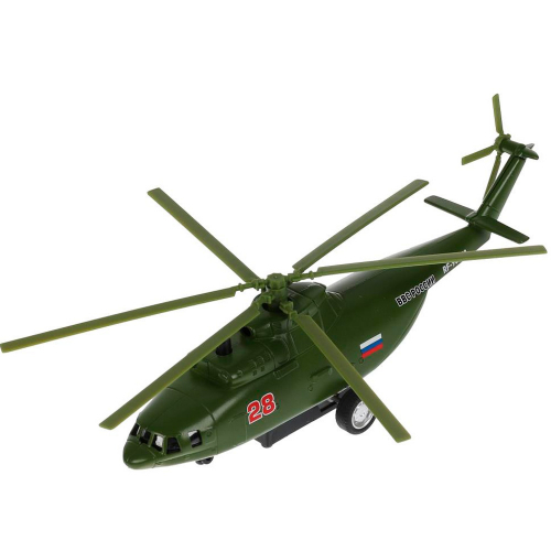 Модель COPTER-20-GN ВЕРТОЛЕТ ТРАНСПОРТНЫЙ 20 см, люк, подв дет, зеленТехнопарк в Нижнем Новгороде