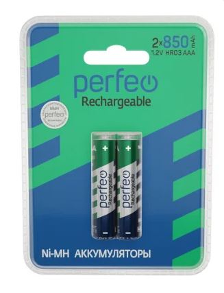 Аккумуляторы Perfeo AAA HR03 850 mAh 2/BL