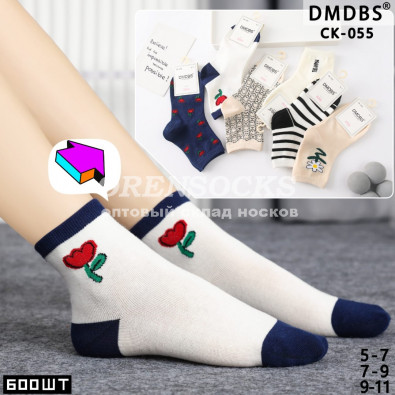 DMDBS ДЕТСКИЕ ХЛОПОК НОСКИ НА ДЕВОЧКУ ОТЛИЧНОГО КАЧЕСТВА CK-055