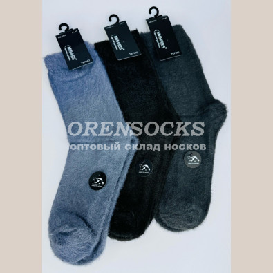 МУЖСКИЕ ТЕРМО-НОСКИ ИЗ МЯГКОЙ ШЕРСТИ НОРКИ, НЕ МАХРОВЫЕ АССОРТИ БЕЗ ПРИНТА МИНИBS 6770
