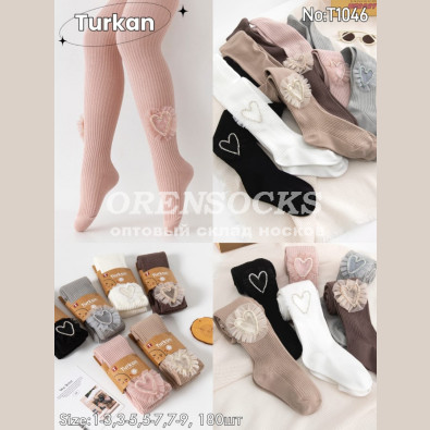 ДЕТСКИЕ КОЛГОТКИ ДЛЯ ДЕВОЧЕК ХЛОПОК 85% АССОРТИ ОТЛИЧНОГО КАЧЕСТВА TURKAN T1046