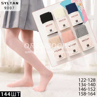 КОЛГОТКИ ДЛЯ ШКОЛЬНИЦ В РУБЧИК ХЛОПОК АССОРТИ SYLTAN 9007