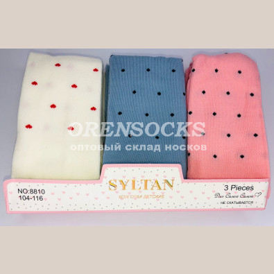 КОЛГОТКИ ДЕТСКИЕ НА ДЕВОЧКУ ХЛОПОК АССОРТИ, КАЧЕСТВО ПРОСТО СУПЕР!!! SYLTAN 8810