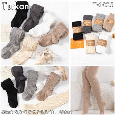 КОЛГОТКИ ДЕТСКИЕ ХЛОПОК АССОРТИ, КАЧЕСТВО ПРОСТО СУПЕР!!! TURKAN T1026