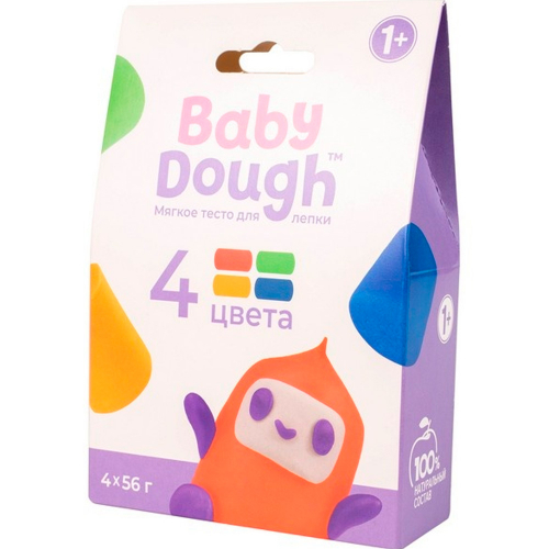 Набор для творчества Тесто для лепки в коробке 4 цвета №2 BABY DOUGH BD036 в Нижнем Новгороде