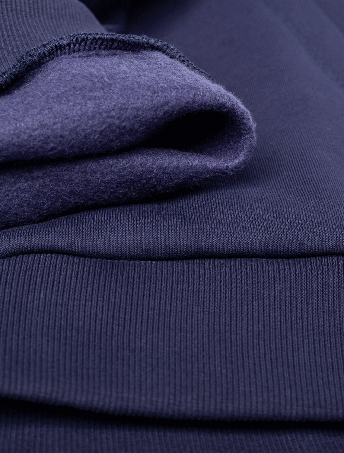 Худи из премиального футера трехнитки с начесом U49.036 т.синий