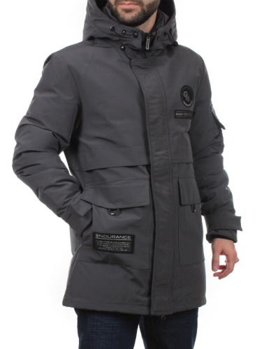 8895 DK. GRAY Куртка мужская зимняя облегченная (130 гр. холлофайбер)