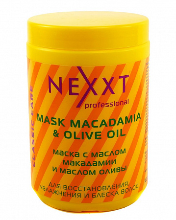 Nexxt Маска с маслом макадамии и маслом оливы, 1000 мл