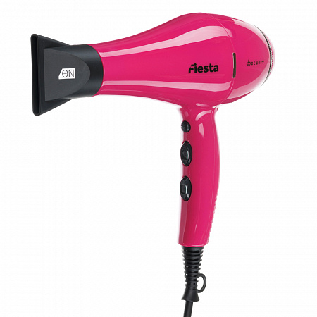 Dewal Фен для волос с ионизацией / Fiesta 03-2010 Fuschia, 2600 Вт