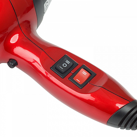 Dewal Профессиональный фен для волос / ION Energy 03-8800 Red, красный, 2000 Вт
