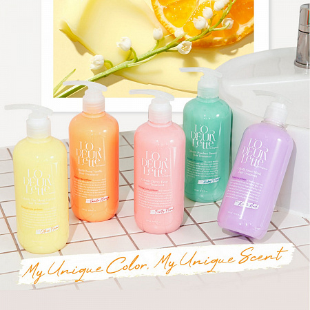LODEURLETTE Парфюмированная маска для волос с ароматом детской присыпки / In England Colorfit Powdery Breez Hair Treatment, 500 мл