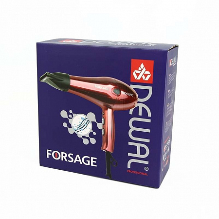 Dewal Профессиональный фен для волос / Forsage 03-106 Red, красный, 2200 Вт