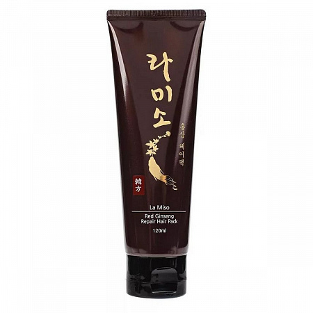 La Miso Восстанавливающая маска для волос с экстрактом красного женьшеня / Red Ginseng Repair Hair Pack, 120 мл