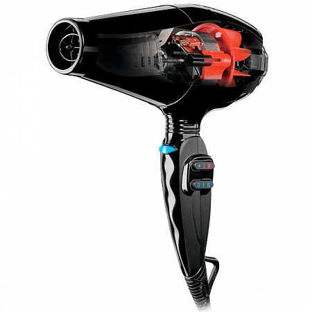 BaByliss Профессиональный фен для волос / PRO Caruso BAB6520RE, черный, 2400 Вт