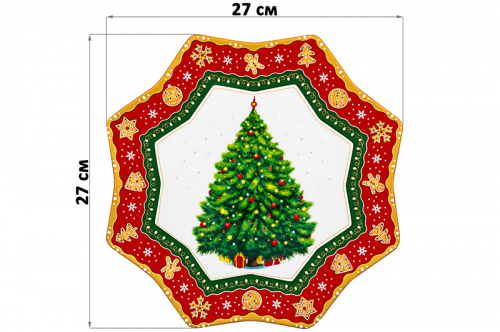 БЫЛО 1231 руб! Блюдо 27*27*2 см 