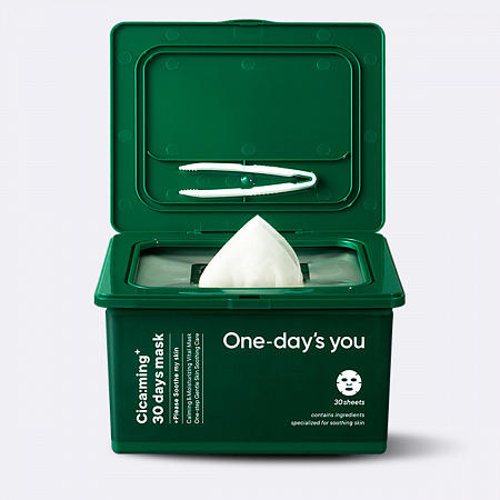 One-day’s you Набор тканевых масок для лица с центеллой / Cica:ming 30 days mask, 30 шт./наб.