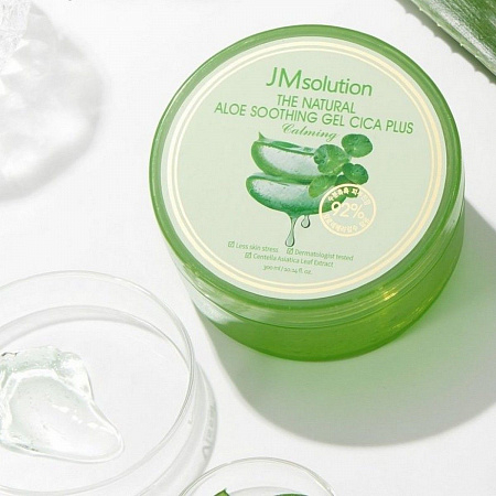 JMsolution Успокаивающий гель для лица и тела с алоэ и центеллой / The Natural Aloe Soothing Gel Plus Calming, 300 мл