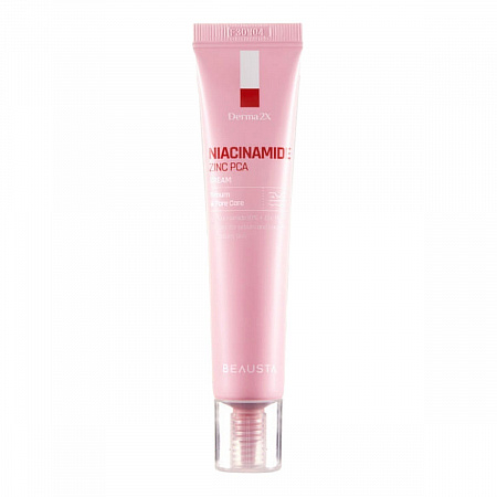 Beausta Крем для лица с ниацинамидом и цинком / Derma2X Niacinamide Zinc PCA Cream, 40 мл
