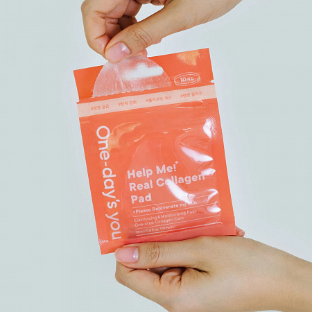 One-day's You Очищающие тонер-пэды для лица с коллагеном / Handy Help Me Real Collagen Pad, 10 шт.