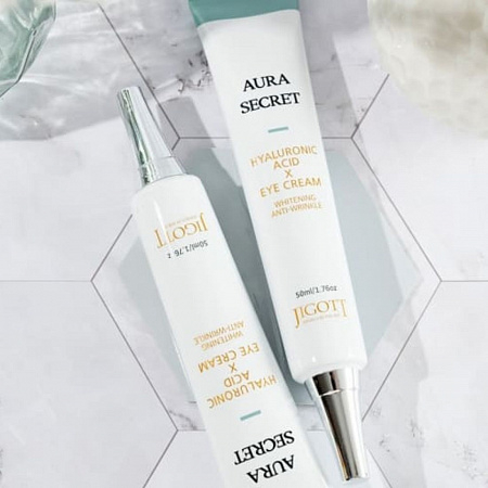 Jigott Крем для век с гиалуроновой кислотой / Aura Secret Hyaluronic Acid Eye Cream, 50 мл