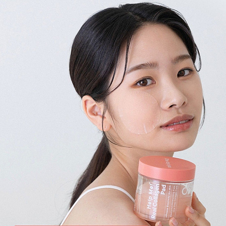 One-day's you Тонер-пэды с эффектом пилинга с коллагеном / Help Me! Real Collagen Pad + Please Elasticity my skin, 70 пэдов