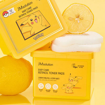 JMsolution Обновляющие тонер-пэды с ретинолом / Easy Care Retinol Toner Pads, 70 шт.