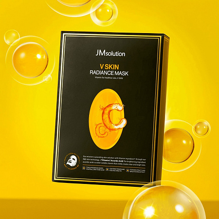 JMsolution Ревитализирующая тканевая маска для лица с антиоксидантами / V Skin Radiance Mask, 30 мл