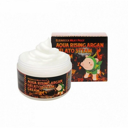 Elizavecca Крем паровой увлажняющий / Aqua Rising Argan Gelato Steam Cream, 100 мл