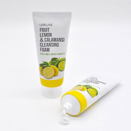 Lebelage Очищающая пенка с лимоном и экстрактом каламанси / Fruit Lemon & Calamansi Cleansing Foam, 100 мл