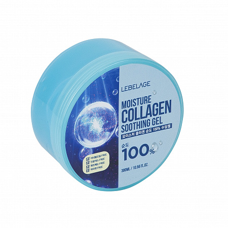 Lebelage Универсальный гель с коллагеном / Moisture Collagen 100% Soothing Gel, 300 мл