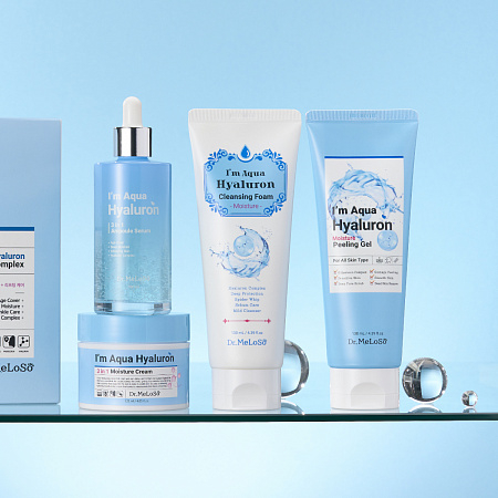 Dr.MeLoSo Пилинг-гель для лица с гиалуроновой кислотой / I'm Aqua Hyualuron Moisture Peeling Gel, 130 мл