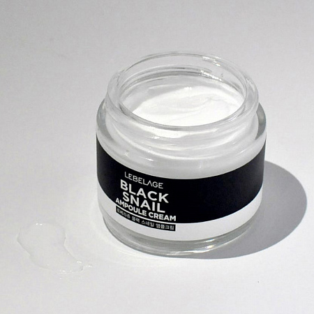 Lebelage Антивозрастной aмпульный крем с муцином чёрной улитки / Ampoule Cream Black Snail, 70 мл