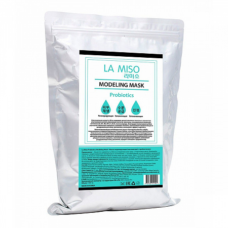 La Miso Альгинатная маска моделирующая c пробиотиками / Probiotics Modeling Mask, 1000 г