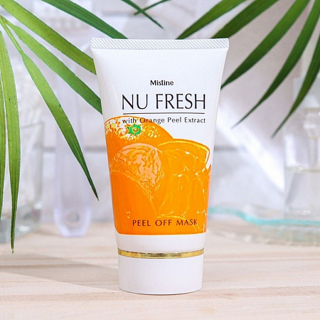 Mistine Маска-плёнка для лица от угрей, прыщей и пигментации / Nu Fresh with Orange Peel Extract Peel off Mask, 50 г