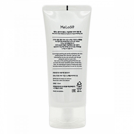 MeLoSo Пилинг-гель для лица с AHA/BHA/PHA кислотами и морской водой / Clear Balance Hyaluron Aqua Peeling Gel, 130 мл
