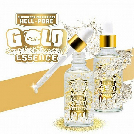 Elizavecca Эссенция для лица с частичками золота / Milky Piggy Hell-Pore Gold Essence, 50 мл