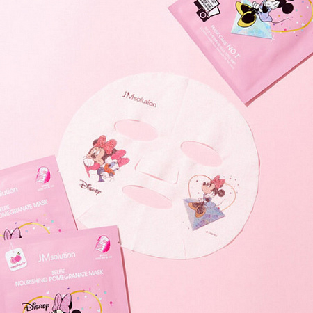 JMSolution Маска тканевая с экстрактом граната / Disney Collection Selfie Nourishing Pomegranate Mask, 30 мл