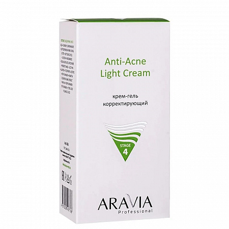 Aravia Крем-гель корректирующий для жирной и проблемной кожи / Anti-Acne Light Cream, 50 мл