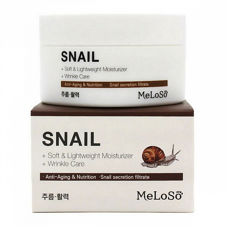 MeLoSo Крем для лица балансирующий с улиточным муцином / Snail Balancing Cream, 100 мл