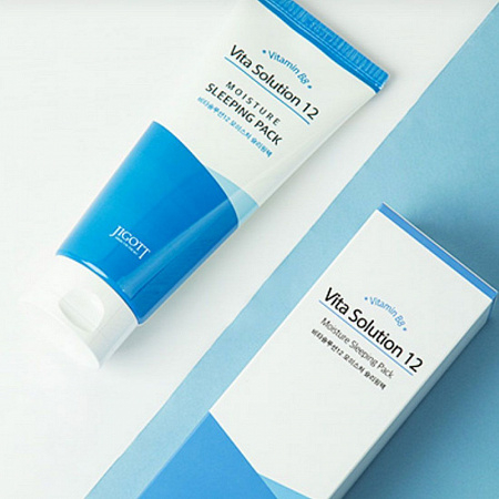 Jigott Увлажняющая ночная маска для лица / Vita Solution 12 Moisture Sleeping Pack, 180 мл